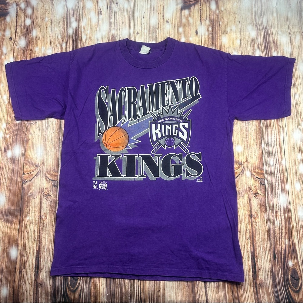 Vintage Sacramento Kings Tshirt NBA Made In USA Size XL
